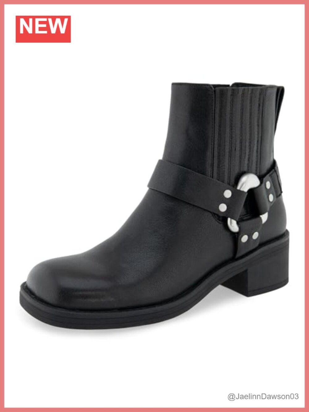 Square Toe Pull-On Block Heel Bootie with OrthoLite Footbed